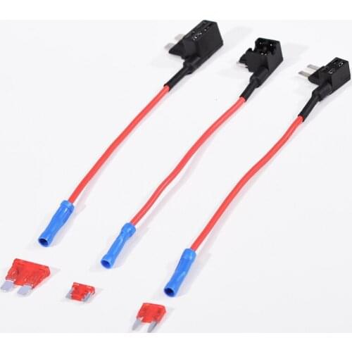 12/24V Car Add A Circuit Standard/Mini/Micro Blade Fuse Boxes Electric Appliance Holder Piggy Back Fuses Tap Car Auto Fuses Part