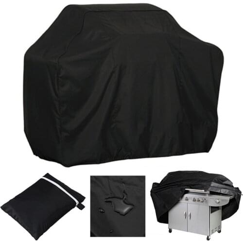 BBQ Cover Black Waterproof Sunscreen BBQ Accessories Grill Cover Rain Barbacoa Anti Dust Rain Gas Charcoal Electric Barbeque
