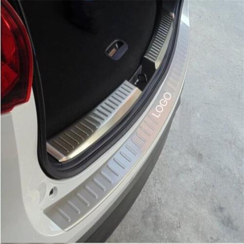 For Mazda CX-5 CX5 2013-2015 Stainless Steel Inner Rear Bumper Protector Sill Trunk Trim accessories CAR styling