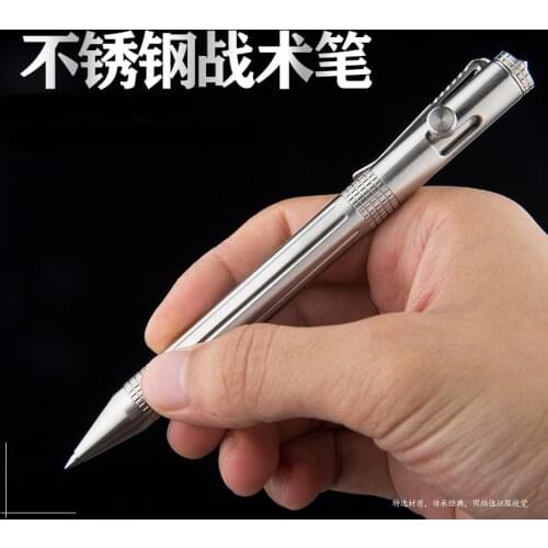 EDC Stainless Steel Tactical Pen Mechanical Outdoor Portable Tactical Multi-functional Writing Pen