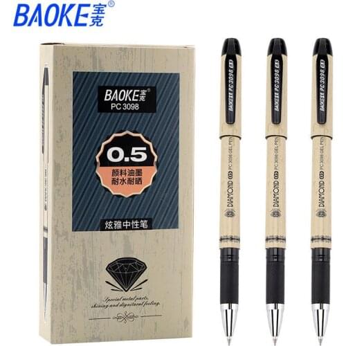 Baoke Gel Pen Black Pen For School Stationery For Students Bullet Journal Pen Neutral Pens Office Stationery For Girls And Men