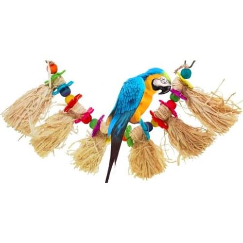 Bird Toys For African Grey Parrots And Pet Cage Accessories Cockatiel Perch Budgie Parakeet Decoration jouet oiseaux