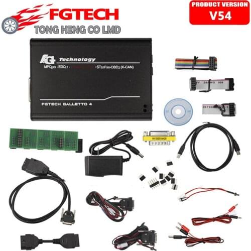 Quality A+ FGTech Galletto 4 Master V54 Add BDM Function Full Adapters FG Tech V54 EOBD2 OBDK-CAN Multi-Language