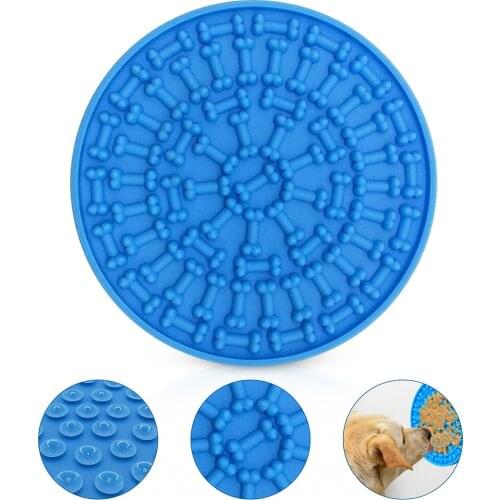 Dog Feeding Lick Mat Lick Pad Dog Water bowl For Bath Distraction Dog Dispensing Pad Pet Bathing Grooming Training