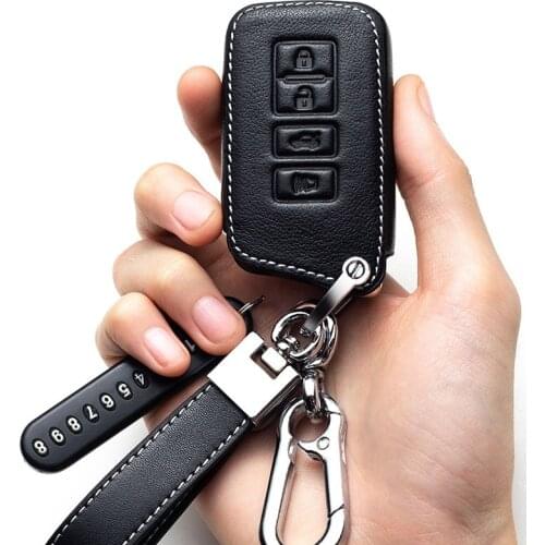 Leather Car Styling Key Cover Case for Lexus NX GS RX IS ES GX LX RC 200 250 350 LS 450H 300H Keychain Keyring Auto Key Covers