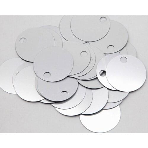 Matte Silver Sequins 3cm PVC Flat Round Loose Sequin 30mm Paillette Sewing Craft Women Garments Accessories with Big Hole 10g