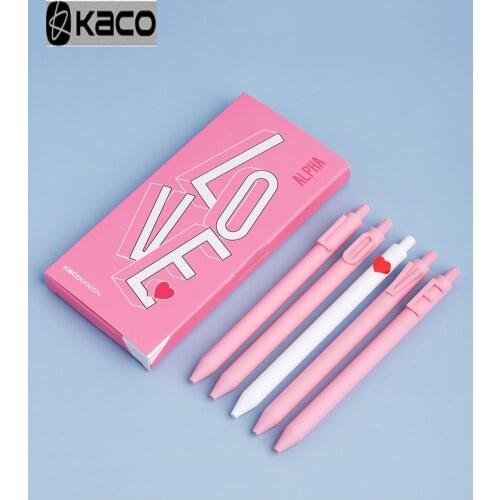 KACO Rocket Afternoon Tea Set 0.5MM Black Press Gel Pen Stationery Student Pen Learning Office Supplies Creative Gifts/kaco ink