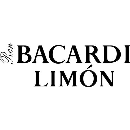 Hot Sale Bacardi Limon Text Car Decal Sticker Quote Art Car Stickers Window Decor L245