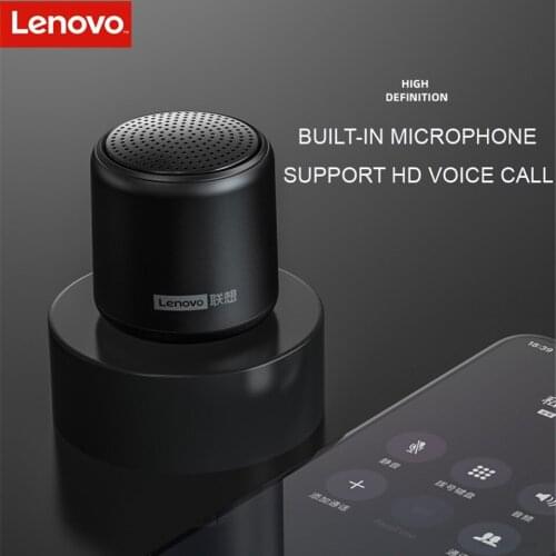 Original Lenovo L01 Bluetooth Speaker Portable Outdoor Loudspeaker Wireless Mini Column 3D Stereo Music Surround Bass Box Mic