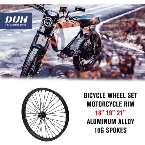 17" 18" 19" 21" Motorcycle Bike Bicycle Front Wheel with Dual Disc Hub 20mm 110 Drop Out Double Brake Design