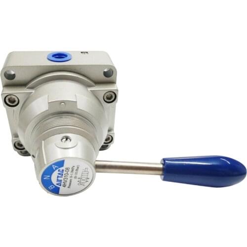 Airtac pneumatic switch hand-turn valve cylinder manual hand plate reversing valve 4HV230-08 three-position four-way