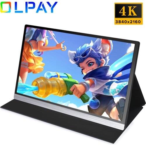 15.6 Inch 4K IPS HDMI Portable Monitor For Switch PS4 PC Computer LCD Display with Speaker Gaming Screen Monitor For Cell Phone