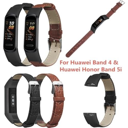 Genuine Leather Bracelet For Huawei Band 4 Strap for Honor Band 5i Watch Straps Replacement Watchband for Honor 5i Wriststrap