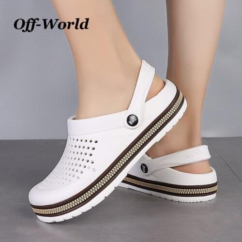 Summer Mens Slippers Hollow Outdoor Clogs All-match Trend Breathable Beach Flip Flops Casual Slip-On Flats Sandals Men Shoes