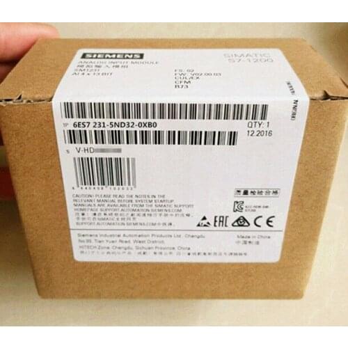 1PCS Siemens S7-1200 SM1231 Module 6ES7231-5ND32-0XB0 In Box -New