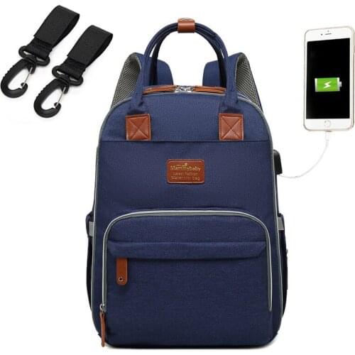Baby Diaper Bag With USB Interface Large baby nappy changing Bag Mummy Maternity Travel Backpack for mom Nursing bags