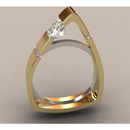 Unique Design Ring 925 Sterling silver AAAAA cz Statement Promise Wedding Band Rings for Women men Finger Party Jewelry