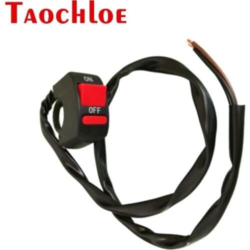 100Pcs Universal Handlebar Motorcycle Light Switches ON/OFF Button For Motorcycle LED Headlights Lamps Spotlights