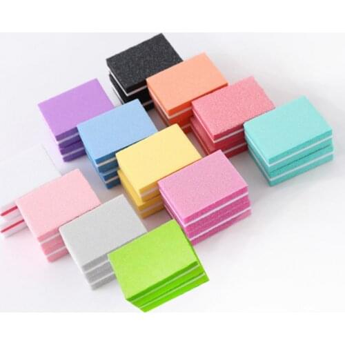 50Pcs/Bag Nail File Mini Multi-function Sponge Manicure Tools Buffer Blocks Nail Polish Nail File Nail Art Tips Manicure Pedicur
