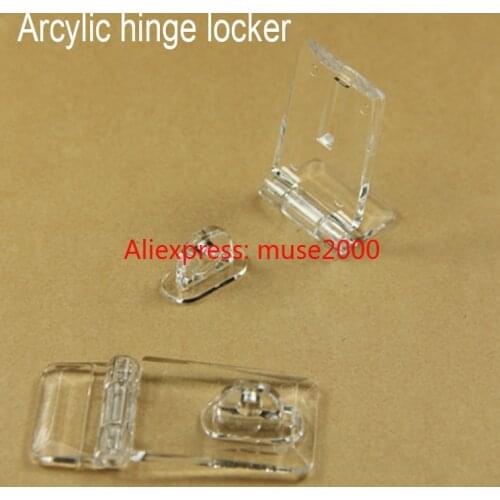 Arcylic door hinge locker hasp lock clear handle show exhibition cabinet cupboard electronic jewel advertise clear Drawer