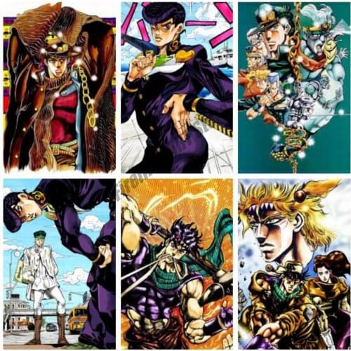 DIY 5D Diamond Painting Cartoon Anime JOJOs Bizarre Adventure Full Square/Round Embroidery Cross Stitch Kits Mosaic Home Decor