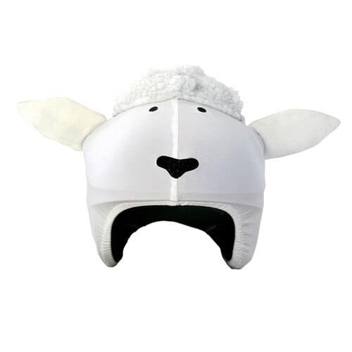 White sheep multisport helmet cover