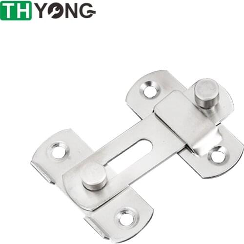 Hot Sale Stainless Steel Hasp Latch Lock Sliding Door Window Cabinet Locks Home Hotel Security door buckle Hardware Fitting