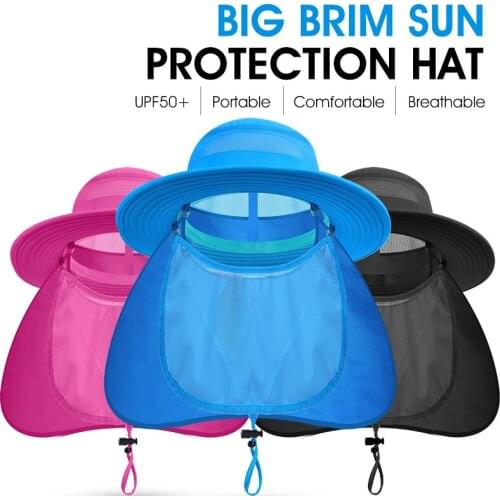 Unisex Sun Protection Hats Fishing Cap Quick-drying Sunscreen Fisherman Hat Breathable Cap