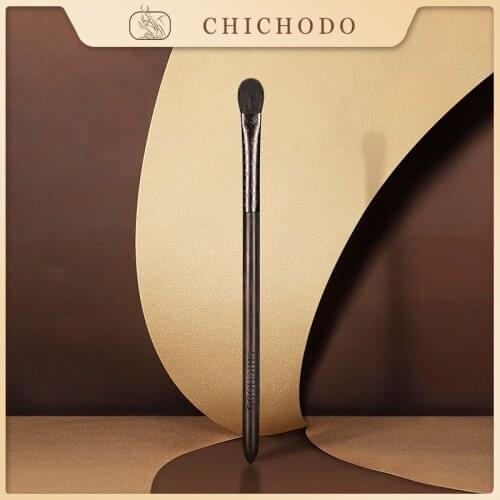 CHICHODO Makeup Brush-2021 New Luxurious Carved Ebony Animal Hair Series-Goat Hair Eyeshadow Brush-Cosmetic brushes&beauty-E108