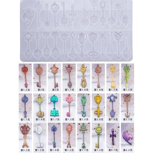 Key Resin Silicone Mold Casting Molds DIY Epoxy Resin Crafts Home Decoration Handmade Jewelry Making Tools