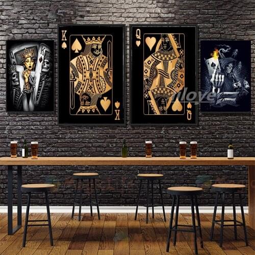 Full Square/Round 5D Diamond Painting Queen King Poker 3D Diamond Embroidery Yellow Pictures Mosaic Home Decoration Gift CV516