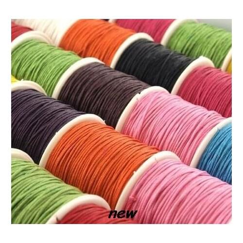 Drf34 black white mixed 1 5mm nylon 160M/175yards/lot Chinese knot tread cord String Nylon Rope crystal