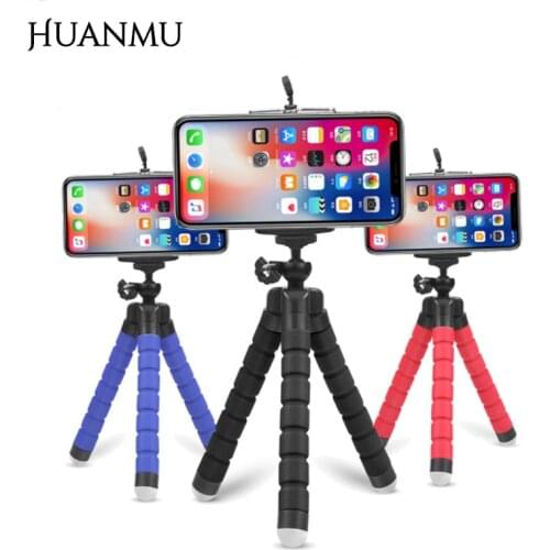 Portable Mobile Phone Holder Flexible Octopus Tripod Bracket for Mobile Phone Camera Selfie Stand Monopod Support