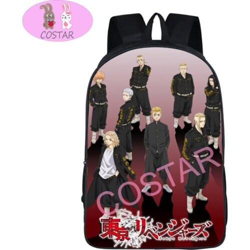 COSTAR Anime Tokyo Revengers Sano Manjiro Ken Ryuguji Komando Printed Backpack Kids School Bag