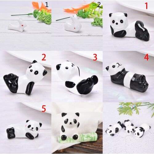 Lucky Panda Rabbit Chopsticks Holder Japanese Ceramic Chopsticks Care Ceramic Japan Lucky Cat Home Hotel Chopsticks Stand Cute
