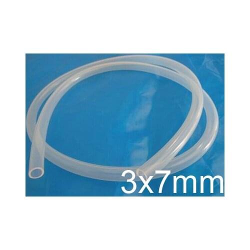 3mm ID 7mm OD Transparent Food Grade Medical Use FDA Silicone Rubber Flexible Tube / Hose silicon tubing