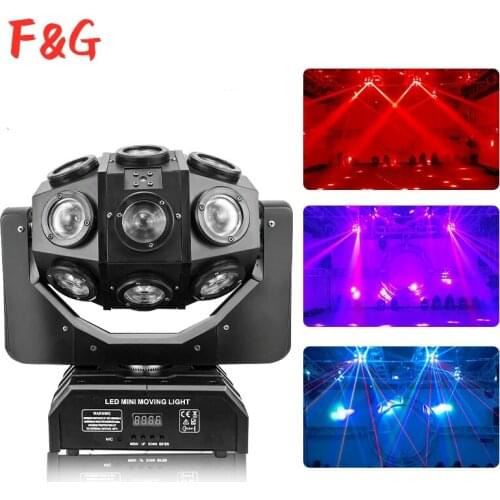 LED 18X12W Moving Head Laser Projector Lighting RGBW 4in1 Beam Stage Light Whirlwind Effect For DJ Disco Party Ball Strobe Laser