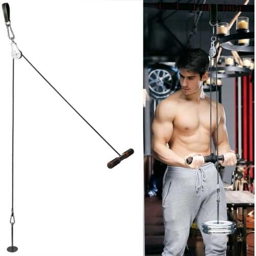 Tricep LAT Pulley System Foream Strength Exercise Trainning Weights Grip Workout Arm Biceps Blaster Home Gym Workout Equipment