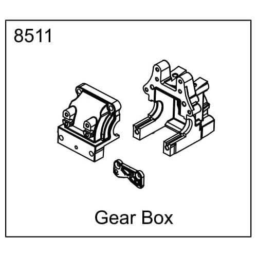 ZD racing EX07 accessories super sports car 1/7 original accessories front and rear universal 8511 differential case