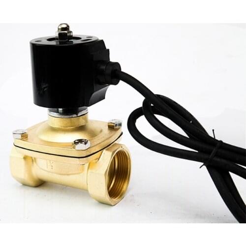 1-1/2" BrassWaterproof Fountain Solenoid Valve , 2 Way Solenoid Valve Ip68 Underwater