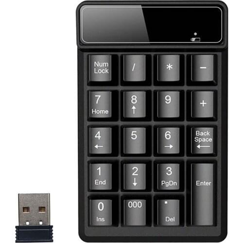 19 Keys Bluetooth Wireless Digital Keyboard Mini Numpad Keys Number Pad Numeric Keyboard For PC Accounting Tasks Keypad