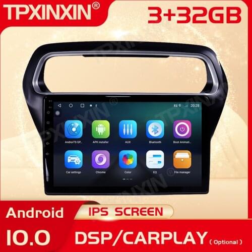 2 Din Carplay Android Radio Receiver Multimedia Stereo For Ford Escort 2015 2016 2017 2018 GPS Navigation IPS Recorder Head Unit