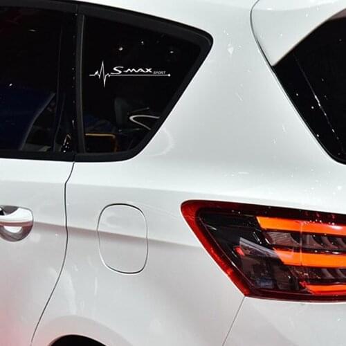 2 Pcs Car Stickers Side Window Trim Decals For Ford Smax