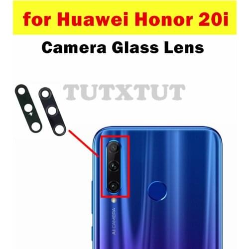2pcs for Huawei Honor 20i Back Camera Glass Lens Main Rear Camera Lens with Glue for Huawei Honor20i Repair Spare Parts