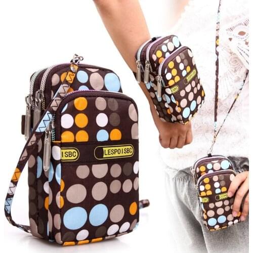 2021 Canvas Crossbody Bag Mobile Phone Bag Female New Mini Bag Sport Coin Purse Single Shoulder Bag Waterproof Messenger Bag