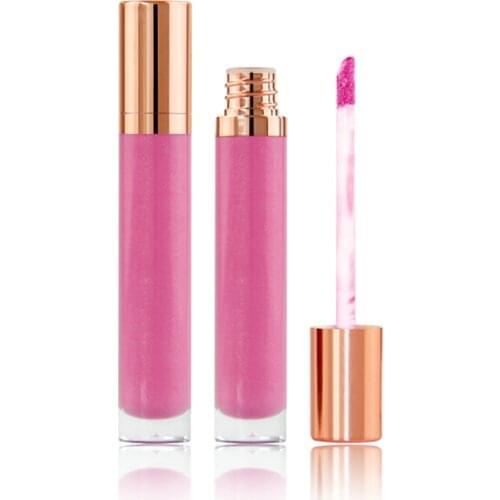 3Pieces OEM Private Label Long Lasting Liquid Lipstick Moisturizing Best Shiniest Glitter Lip Gloss Nude Brown Makeup Wholesale