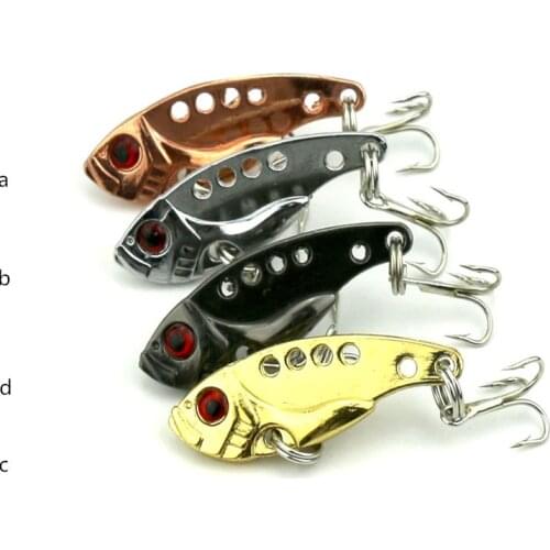 3g Fishing Lure Artificial knife Blade Baits Vibrating VIB Bass Pike Fish Catch Lot 3 Pieces Sale