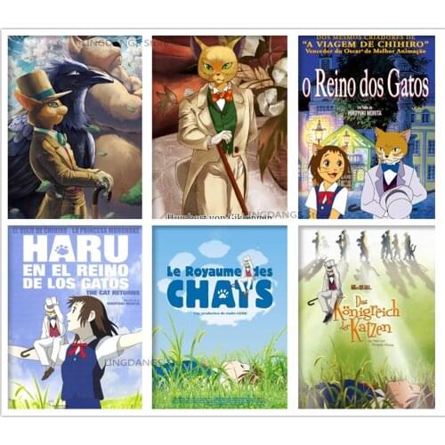 5d Diy Diamond Painting Anime The Cat Returns Cartoon Manga Poster Diamond Mosaic Embroidery Cross Stitch Kits Home Decor Gift