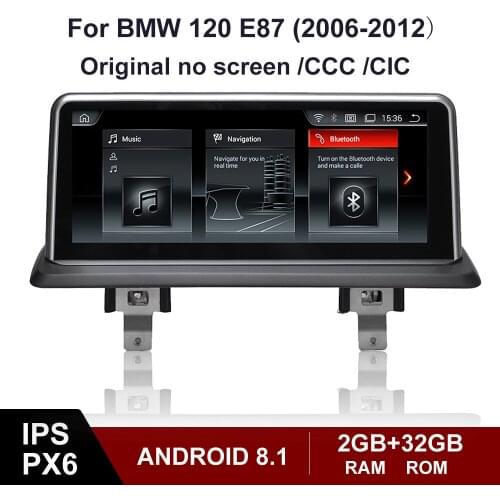 Android 8.1 10.25'' car multimedia player for BMW 120 E87 2006-2012 CCC CIC original screen upgrade with GPS navigation
