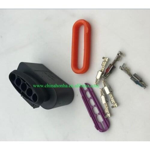 Free shipping 5sets 5pin for A4A6 2.8 ignition coil waterproof plug 4D0 973 725 wiring harness connector